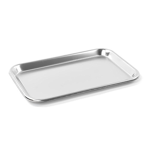 Teqler Edelstahltablett T-134801, 28,5 cm x 19 cm x 1,8 cm von Teqler