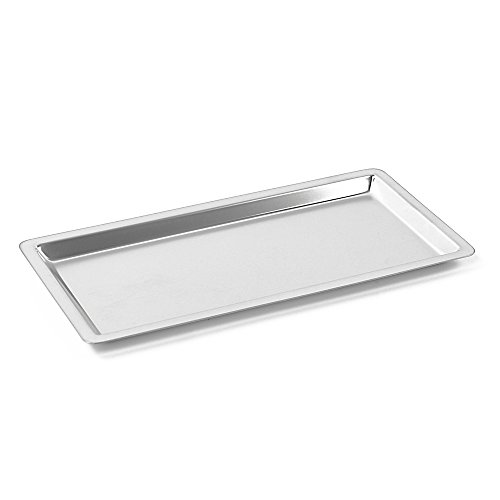 Teqler Edelstahltablett T-134817, 21 cm x 11 cm x 0,8 cm von Teqler