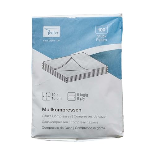 Teqler Mullkompressen, unsteril 10 x 10 cm von Teqler