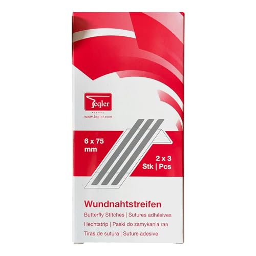 Teqler Wundnahtstreifen 6 x 75 mm von Teqler