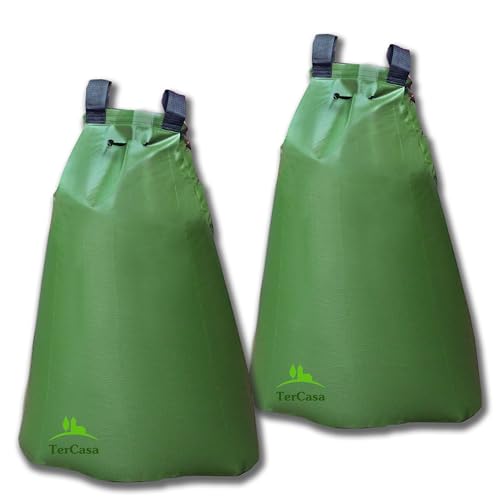 TerCasa 998112 Bewässerungssack-Set für Bäume 75 Liter, mit 2 Wassersäcken aus robustem PVC, Gießbeutel zur schonenden Bewässerung über 11 Stunden, Baumsäcke mit Reißverschluss und Trageschlaufen TerCasa 998112 Bewässerungssack-Set für Bäume 75 Liter, mit 2 Wassersäcken aus robustem PVC, Gießbeutel zur schonenden Bewässerung über 11 Stunden, Baumsäcke mit Reißverschluss und Trageschlaufen von TerCasa