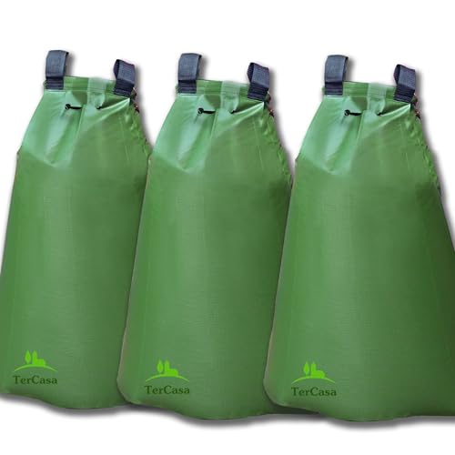 TerCasa 998113 Bewässerungssack-Set für Bäume 75 Liter, mit 3 Wassersäcken aus robustem PVC, Gießbeutel zur schonenden Bewässerung über 11 Stunden, Baumsäcke mit Reißverschluss und Trageschlaufen TerCasa 998113 Bewässerungssack-Set für Bäume 75 Liter, mit 3 Wassersäcken aus robustem PVC, Gießbeutel zur schonenden Bewässerung über 11 Stunden, Baumsäcke mit Reißverschluss und Trageschlaufen von TerCasa