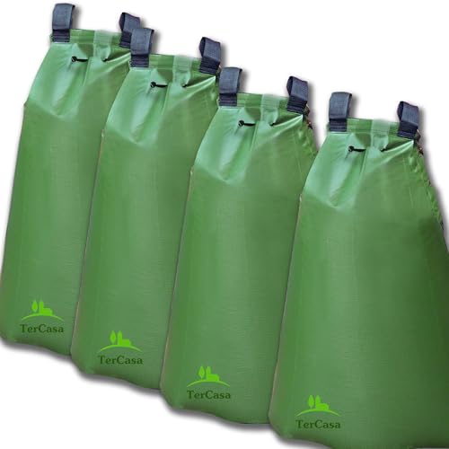 TerCasa 998114 Bewässerungssack-Set für Bäume 75 Liter, mit 4 Wassersäcken aus robustem PVC, Gießbeutel zur schonenden Bewässerung über 11 Stunden, Baumsäcke mit Reißverschluss und Trageschlaufen TerCasa 998114 Bewässerungssack-Set für Bäume 75 Liter, mit 4 Wassersäcken aus robustem PVC, Gießbeutel zur schonenden Bewässerung über 11 Stunden, Baumsäcke mit Reißverschluss und Trageschlaufen von TerCasa