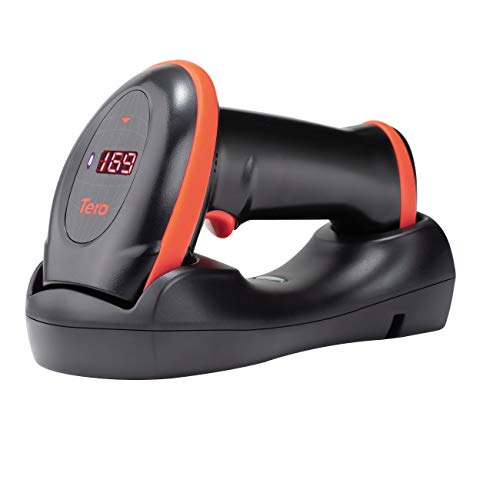 Tera Barcode-Scanner Bildsensor 2D 1D QR Wireless 2,4 GHz mit Ladestation USB-Kabel Digitaler-Bildscanner für Lagerhalle, Bibliothek, Geschäft, PDF417 auf Führerschein, HW0008 von Tera