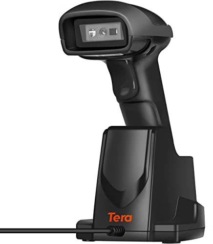 Tera Lecteur Code Barre 2D: 3 en 1 USB Filaire 2.4G Douchette Code Barre Mémoire Sans Fil Avec Station de Charge 1D 2D QR Code Pour Inventaire Tablette Ordinateur Portable, D6100 von Tera