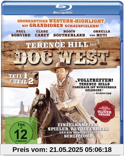 Doc West - Teil 1 & Teil 2 (Doc West - Nobody ist zurück / Doc West - Nobody schlägt zurück) [Blu-ray] [2 Blu-rays] von Terence Hill
