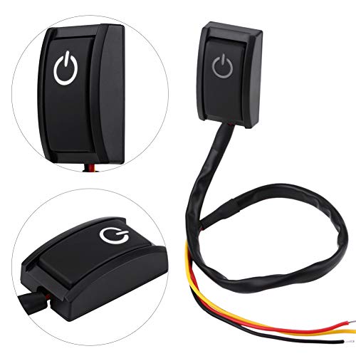 Terisass Einfügen Schalter 12V DC 200A Auto DIY Schalter Kfz Interner verleimt Taster Klebrig ON/OFF Einfügen Typ Sticky Button DIY für Auto Leselampe Blinker Kleines Licht von Terisass