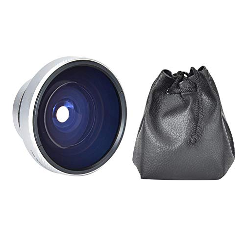 Teror Fisheye-Objektiv, Silber Starke Anwendbarkeit 37 mm 0,25-faches Super Fisheye-Zusatzobjektiv für 37 mm Ca_liber-Kameraobjektive von Teror