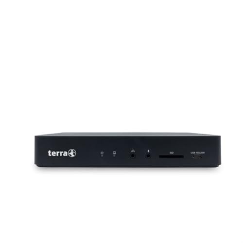 TERRA Mobile Dockingstation 810 USB-C Triple 4K inkl.135W Netzteil SD-Cardreader 3X DisplayPort 3X HDMI mit Type C - Stecker für Verbindung zwischen Docking und Notebook, Handbuch von Terra