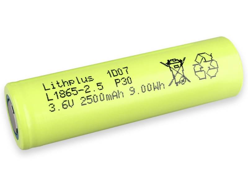 TERRAE Li-Ion-Akku INR18650-25P, 3,6V/2500mAh von TerraE