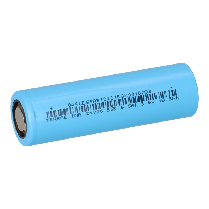 TerraE INR21700 55E2 5,5Ah 3,6V 19,8Wh LiNiCoAIO2-Zelle TerraE INR21700 55E2 5,5Ah 3,6V 19,8Wh LiNiCoAIO2-Zelle von TerraE