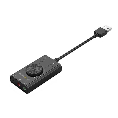 TerraTec AUREON 5.1 USB Externe Soundkarte 2 in 1 USB Stereo Sound Card Adapter mit Lautstärkeregler und Volume Kontrolle Plug & Play für PC, Notebook, Tablet, MacBook TerraTec AUREON 5.1 USB Externe Soundkarte 2 in 1 USB Stereo Sound Card Adapter mit Lautstärkeregler und Volume Kontrolle Plug & Play für PC, Notebook, Tablet, MacBook von TerraTec