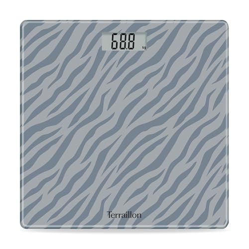 TERRAILLON One Grey SAND Elektronische Personenwaage, kompakt und ultradünn, Glasplatte 27 cm x 27 cm, LCD-Display, Kapazität 160 kg, Skala 100 g, Siebdruck, Sandgrau TERRAILLON One Grey SAND Elektronische Personenwaage, kompakt und ultradünn, Glasplatte 27 cm x 27 cm, LCD-Display, Kapazität 160 kg, Skala 100 g, Siebdruck, Sandgrau von Terraillon