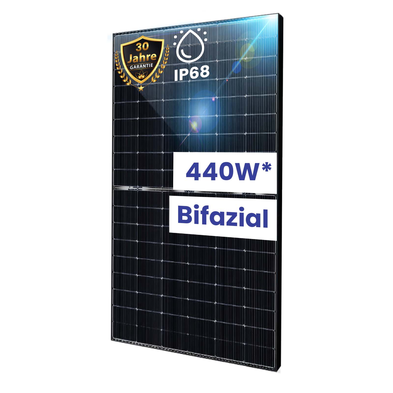 10x 440W Bifazial Glas-Glas PV Modul 10x 440W Bifazial Glas-Glas PV Modul von Terralumen GmbH