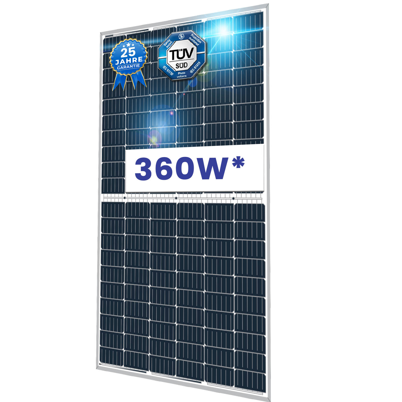 4x 360W Solarpanel Monokristalline PERC Photovoltaik Solarmodul 4x 360W Solarpanel Monokristalline PERC Photovoltaik Solarmodul von Terralumen GmbH