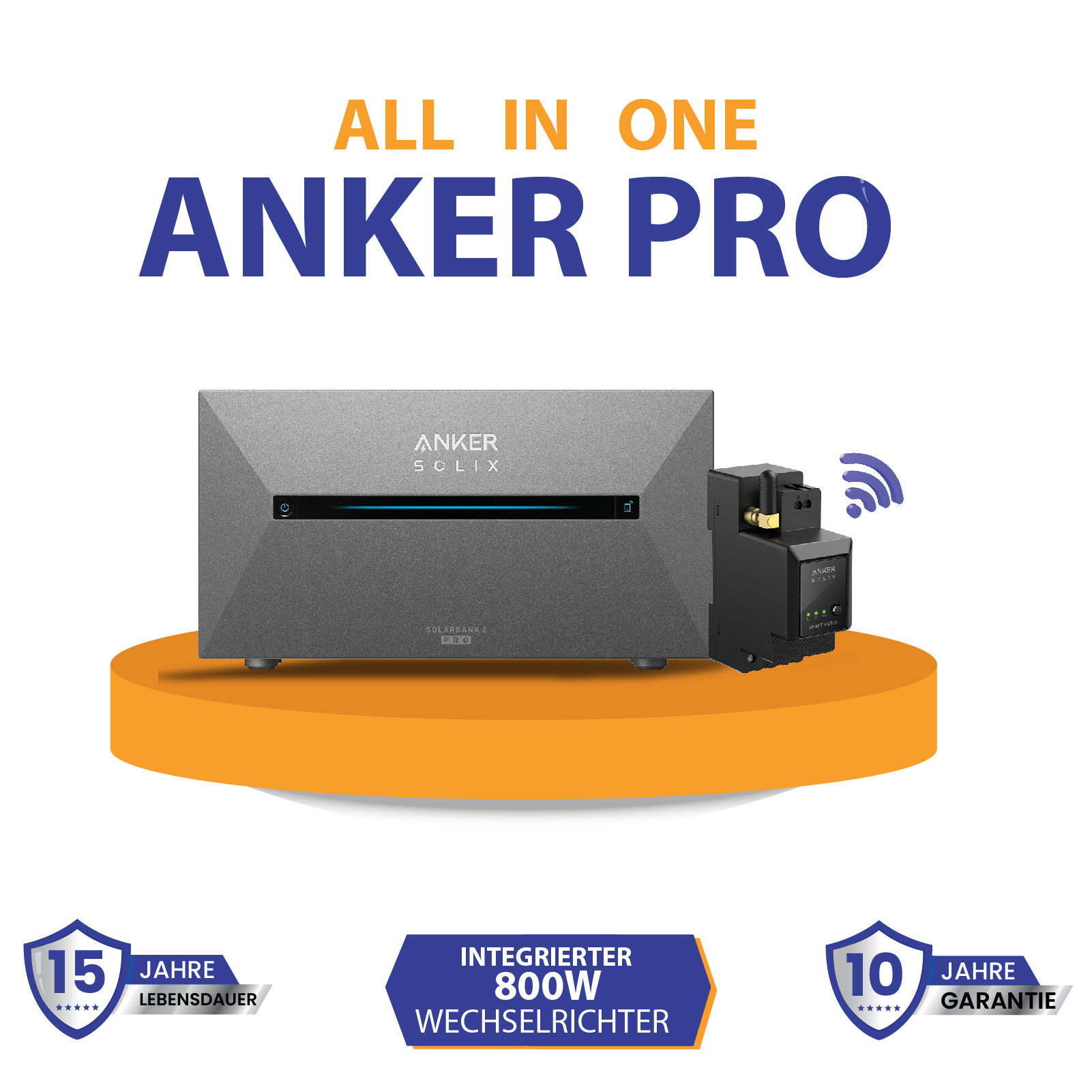 Anker SOLIX Solarbank 2 E1600 PRO 1,6 kWh PV Solarspeicher für Balkonkraftwerk inkl. Smart Meter - Ohne Smart Meter Anker SOLIX Solarbank 2 E1600 PRO 1,6 kWh PV Solarspeicher für Balkonkraftwerk inkl. Smart Meter - Ohne Smart Meter von Terralumen GmbH