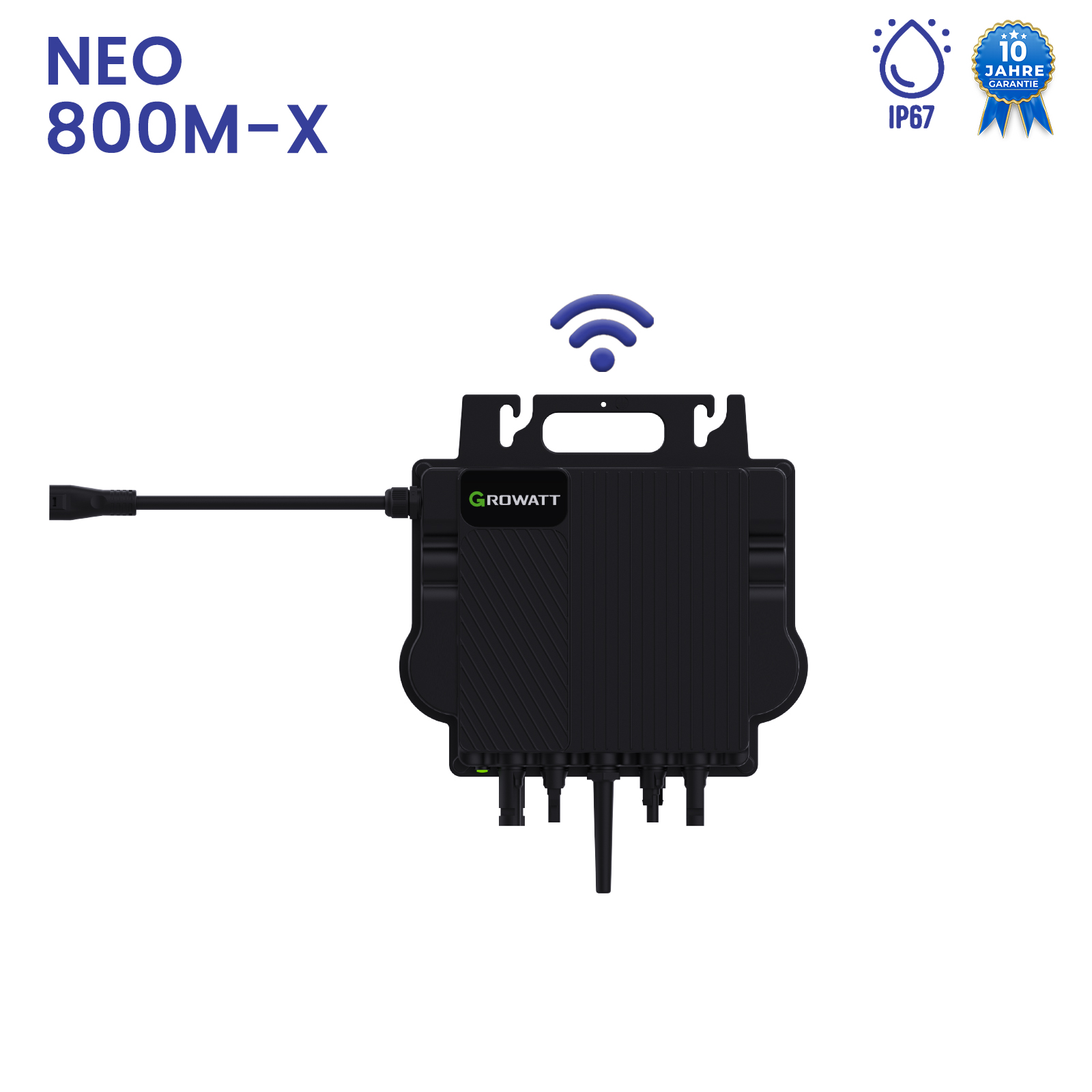 Growatt NEO Wechselrichter 800M-X | PV WIFI Wechselrichter für Balkonkraftwerk Growatt NEO Wechselrichter 800M-X | PV WIFI Wechselrichter für Balkonkraftwerk von Terralumen GmbH