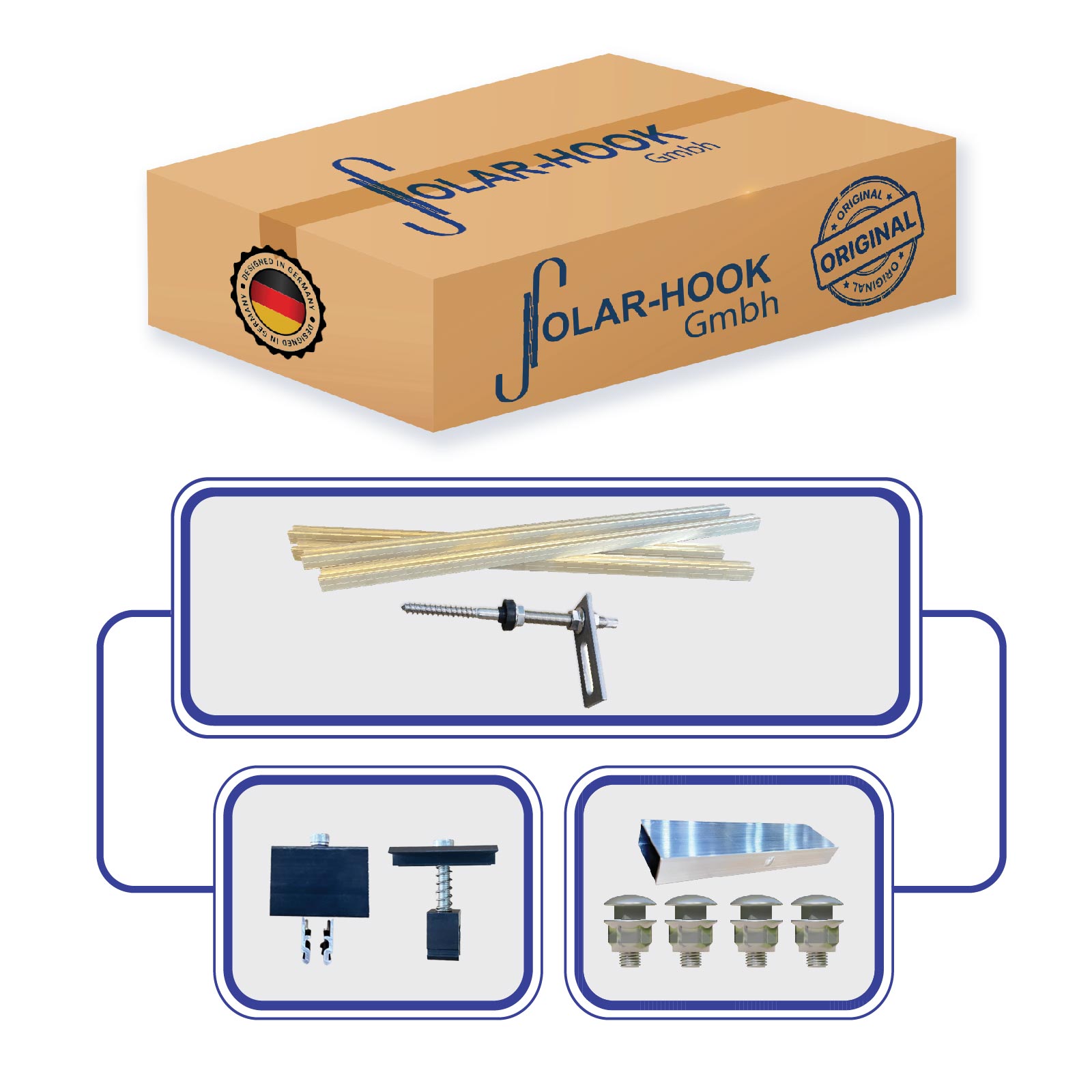 Montagepaket Stockschrauben für 2 Module Montagepaket Stockschrauben für 2 Module von Terralumen GmbH