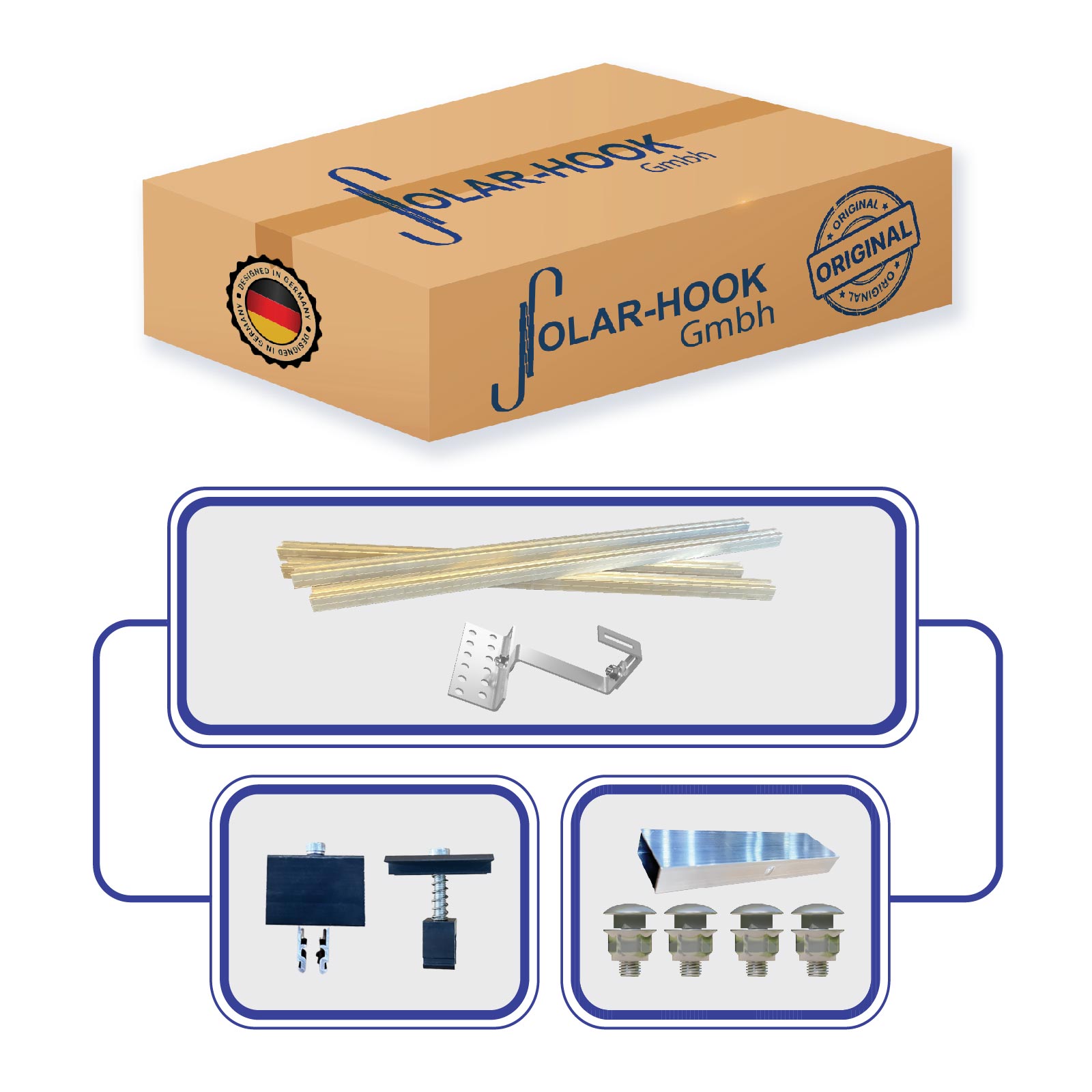 Montagepaket Ziegeldach für 2 Module Montagepaket Ziegeldach für 2 Module von Terralumen GmbH