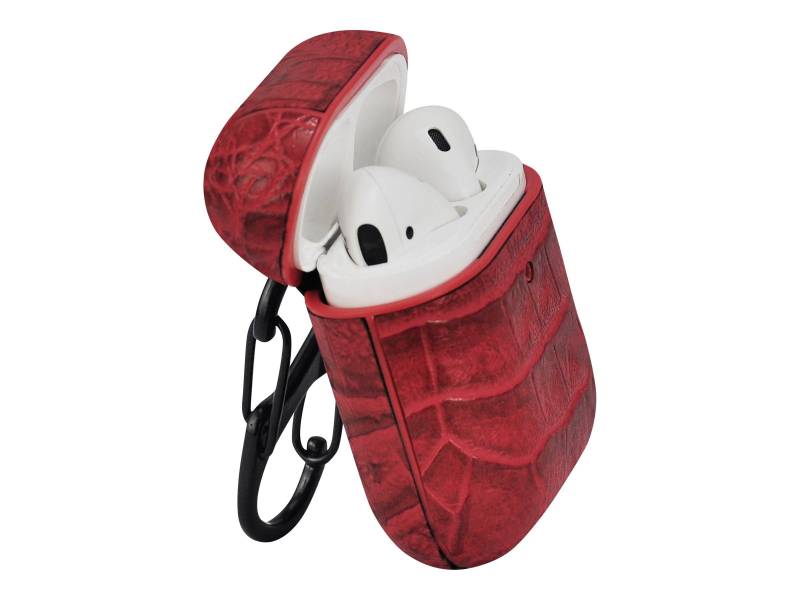 TERRATEC AirPods Case AirBox Crocodile Pattern Red von Terratec
