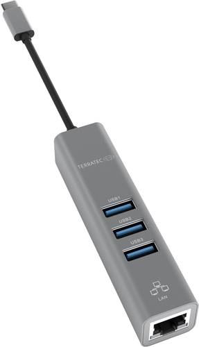 Terratec CONNECT C2 USB-C® (USB 3.2 Gen 2) Multiport Hub Grau von Terratec