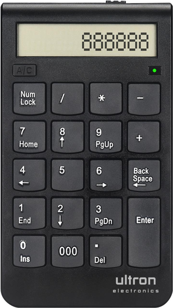 Ultron UN2 Numerische Tastatur Notebook RF Wireless Schwarz () von Terratec