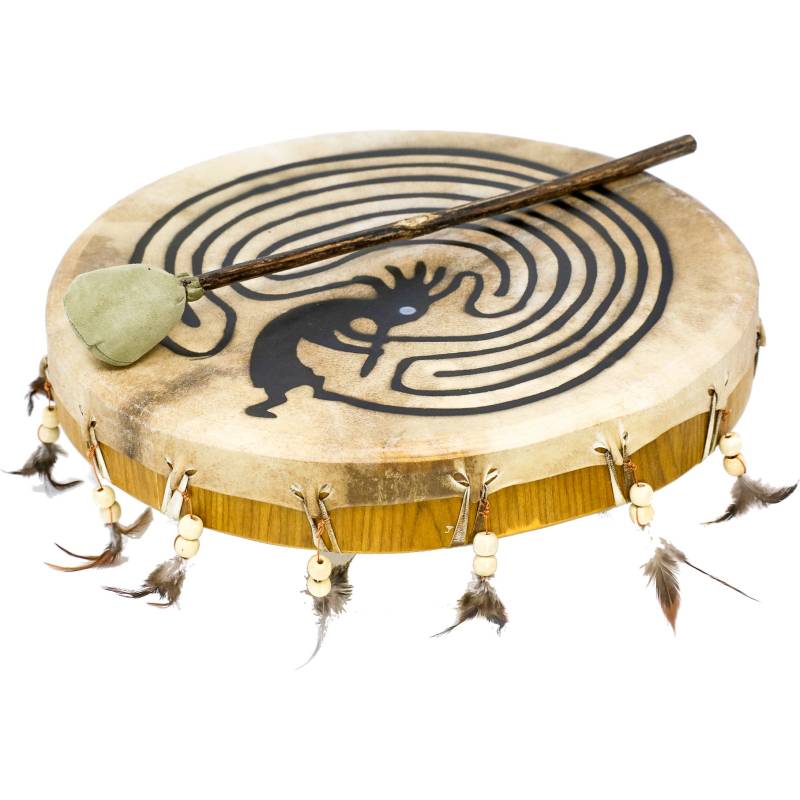 Terré percussion Shaman Drum Kokopelli - Goat 40cm Frame Drum with Beater von Terré percussion
