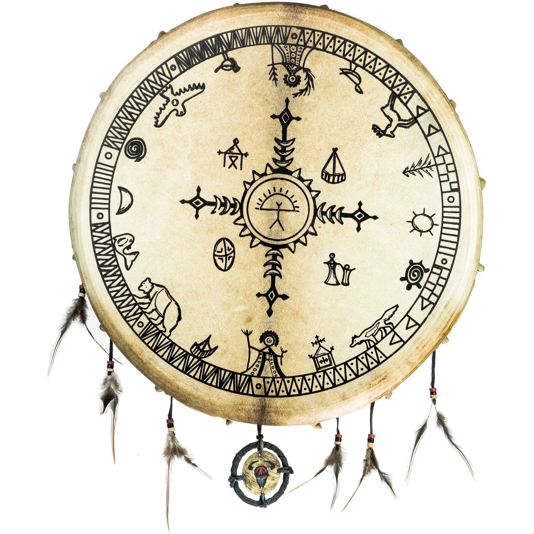 Terré percussion Shaman Drum Saami - Goat 50cm Frame Drum Terré percussion Shaman Drum Saami - Goat 50cm Frame Drum von Terré percussion