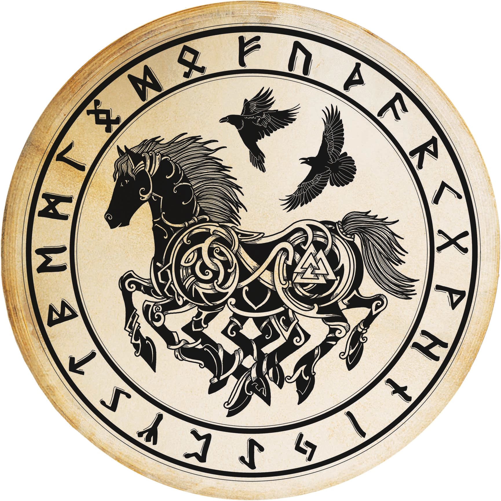 Terré percussion Shaman Drum Sleipnir Rune - Goat 50cm Frame Drum Terré percussion Shaman Drum Sleipnir Rune - Goat 50cm Frame Drum von Terré percussion