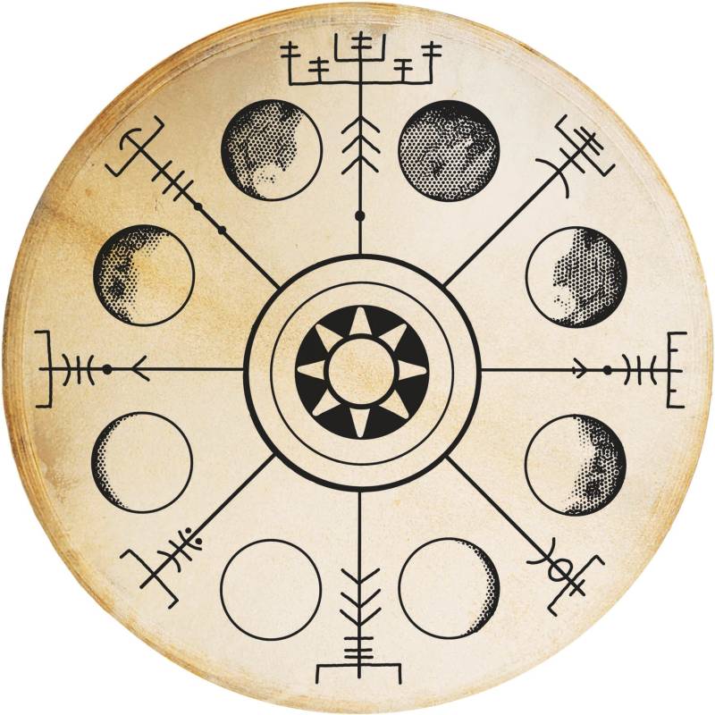 Terré percussion Shaman Drum Vegvisir - Goat 50cm Frame Drum von Terré percussion