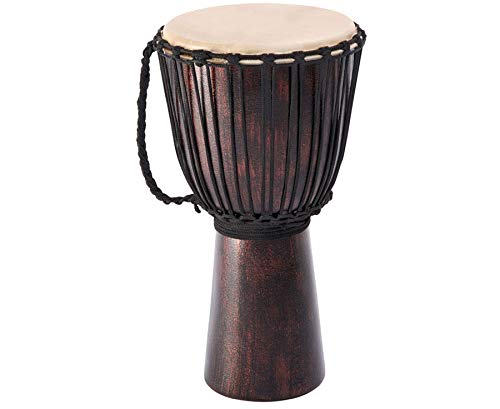 Djembé Fiberglas Metalleffektlack 60cm Ziegenhaut Ø 29cm Trommel Leicht Afrika Weltmusik Percussion von Terre