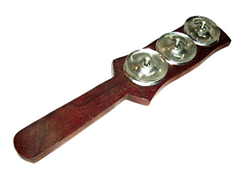 Handthal aus Indien 22 cm mit 3 Schellen einseitig offen präziser Klang Tanz Percussion Takt Rhythmus Weltmusik Handschelle Tambourin Handthal aus Indien 22 cm mit 3 Schellen einseitig offen präziser Klang Tanz Percussion Takt Rhythmus Weltmusik Handschelle Tambourin von Terré
