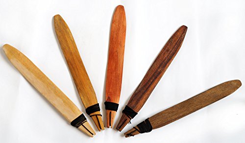 Terré Schwirrholz naturbelassen 45 cm Leichtholz Wind Kommunikation besonderer Klang Wirbel Schwirrgerät Aborigines Naturgeräusch Percussion Weltmusik von Terré