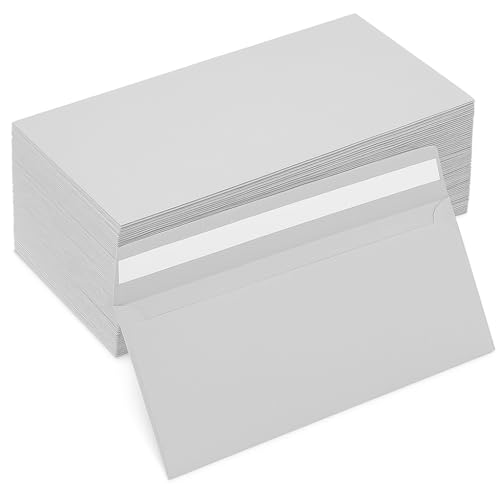 100 Briefumschläge 225x115 mm für Briefe A4 ohne Fenster Haftklebung DL100 von Terryshop74