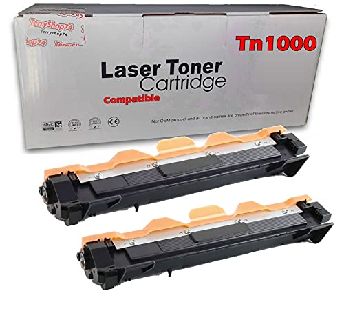 Tonerkartusche für Brother TN1000 TN1030 TN1050 TN1060 TN1070 TN1075 DCP 1510R 1512 1512R HL110 HL112 HL112R Laserdrucker (2) von Terryshop74