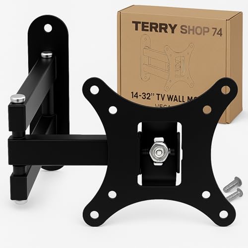 Vesa TV-Wandhalterung 3 Arme neigbar +8°-15° Position 0° 180° Vesa-Anschluss 75x75mm oder 100x100 von Terryshop74