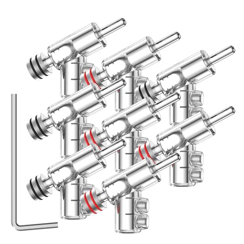 Tertullus 8 Stück High End Winkel Spreizbar Verriegelbare Bananenstecker Abgewinkelte Winkel Steckverbindung Steckverbinder Vergoldet Lautsprecherstecker Für Lautsprecherkabel Bis 7mm von Tertullus