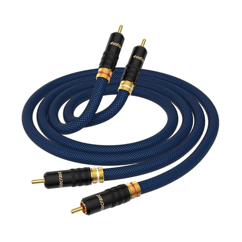 Tertullus HiFi Audio Cinch Cable 1m HiFi Cinch Kabel OFC versilbertes Liter mit Doppelter Abschirmung 2 CinchStecker auf 2 Cinch Stecker HiFi-Signalkabel für CD, verstärker, Audio, Decoder Tertullus HiFi Audio Cinch Cable 1m HiFi Cinch Kabel OFC versilbertes Liter mit Doppelter Abschirmung 2 CinchStecker auf 2 Cinch Stecker HiFi-Signalkabel für CD, verstärker, Audio, Decoder von Tertullus