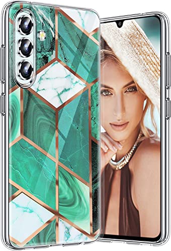 Galaxy A34 5G Silikon Handyhülle für Samsung Galaxy A34 5G Hülle Dünn Original Marmor Motiv Slim Transparent Glitzer Tasche Case Soft TPU Bumper Stoßfest Schutzhülle für Samsung A34 5G Handy (C) von Teryei