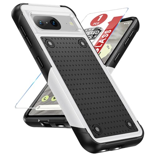 Teryei Handyhülle für Google Pixel 7a Hülle mit Schutzfolie, Silikon PC Dual Layer Google Pixel 7a Hülle Case, Stoßfest 360 Grad Outdoor Hüllen Schutzhülle für Pixel 7a Handy 6,1 Zoll (Schwarz+Weiß) Teryei Handyhülle für Google Pixel 7a Hülle mit Schutzfolie, Silikon PC Dual Layer Google Pixel 7a Hülle Case, Stoßfest 360 Grad Outdoor Hüllen Schutzhülle für Pixel 7a Handy 6,1 Zoll (Schwarz+Weiß) von Teryei