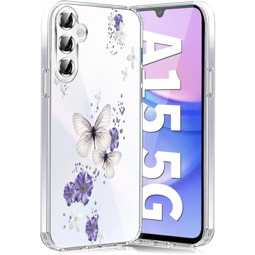 Teryei Handyhülle für Samsung Galaxy A15 5G Hülle Soft Silikon TPU Blumen Galaxy A15 5G Hülle Schutzhülle Dünne Weiche Schmetterlings Muster Transparent Clear Handyhülle für Samsung A15 5G Case (b) Teryei Handyhülle für Samsung Galaxy A15 5G Hülle Soft Silikon TPU Blumen Galaxy A15 5G Hülle Schutzhülle Dünne Weiche Schmetterlings Muster Transparent Clear Handyhülle für Samsung A15 5G Case (b) von Teryei