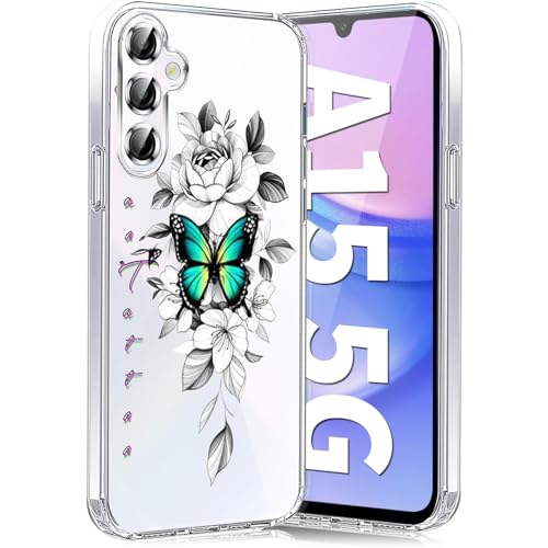 Teryei Handyhülle für Samsung Galaxy A15 5G Hülle Soft Silikon TPU Blumen Galaxy A15 5G Hülle Schutzhülle Dünne Weiche Schmetterlings Muster Transparent Clear Handyhülle für Samsung A15 5G Case (a) Teryei Handyhülle für Samsung Galaxy A15 5G Hülle Soft Silikon TPU Blumen Galaxy A15 5G Hülle Schutzhülle Dünne Weiche Schmetterlings Muster Transparent Clear Handyhülle für Samsung A15 5G Case (a) von Teryei