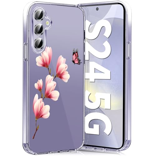 Teryei Handyhülle für Samsung Galaxy S24 Hülle Soft Silikon TPU Blumen Galaxy S24 5G Hülle Schutzhülle Dünne Weiche Schmetterlings Muster Transparent Clear Handyhülle für Samsung S24 5G Case (a) Teryei Handyhülle für Samsung Galaxy S24 Hülle Soft Silikon TPU Blumen Galaxy S24 5G Hülle Schutzhülle Dünne Weiche Schmetterlings Muster Transparent Clear Handyhülle für Samsung S24 5G Case (a) von Teryei