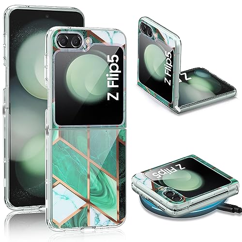 Teryei Marmor Silikon Handyhülle für Samsung Galaxy Z Flip 5 Hülle Dünn Original Motiv Slim Transparent Glitzer Tasche Case Cover Weiche TPU Bumper Stoßfest Schutzhülle für Handy Samsung ZFlip 5 (C) Teryei Marmor Silikon Handyhülle für Samsung Galaxy Z Flip 5 Hülle Dünn Original Motiv Slim Transparent Glitzer Tasche Case Cover Weiche TPU Bumper Stoßfest Schutzhülle für Handy Samsung ZFlip 5 (C) von Teryei