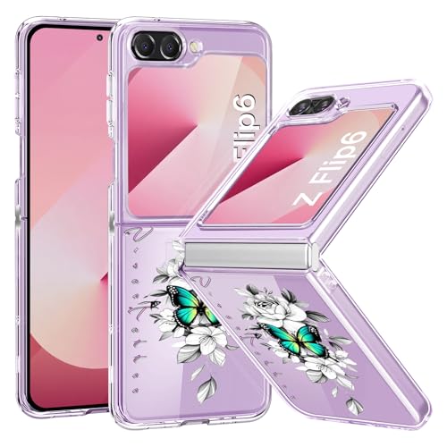 Teryei für Samsung Galaxy Z Flip 6 5G Hülle Soft Silikon TPU Blumen Galaxy Z Flip 6 Hülle Schutzhülle Dünne Weiche Schmetterlings Muster Transparent Clear Handyhülle für Samsung Z Flip 6 5G Case (a) Teryei für Samsung Galaxy Z Flip 6 5G Hülle Soft Silikon TPU Blumen Galaxy Z Flip 6 Hülle Schutzhülle Dünne Weiche Schmetterlings Muster Transparent Clear Handyhülle für Samsung Z Flip 6 5G Case (a) von Teryei
