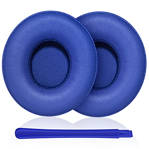 TesRank Ersatz Ohrpolster für Beats Solo 3 & Solo 2, Professionelle Earpads für Beats Solo 3 & Solo 2 Kopfhörer Schaumstoff - Blau von TesRank