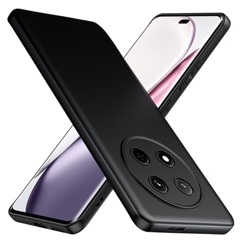 TesRank Honor Magic7 Lite 5G Hülle, Matte Oberfläche Soft Hüllen [Ultra Dünn] [Kratzfest] TPU Schutzhülle Case Weiche Handyhülle für Honor Magic7 Lite-Schwarz von TesRank