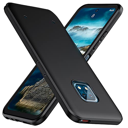 TesRank Nokia XR20 Hülle, Matte Oberfläche Soft Hüllen [Ultra Dünn] [Kratzfest] TPU Schutzhülle Case Weiche Handyhülle für Nokia XR20-Schwarz von TesRank