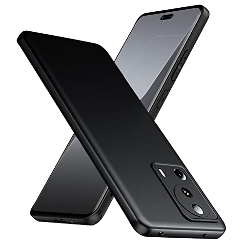 TesRank Xiaomi 13 Lite Hülle, Matte Oberfläche Soft Hüllen [Ultra Dünn] [Kratzfest] TPU Schutzhülle Case Weiche Handyhülle für Xiaomi 13 Lite-Schwarz von TesRank