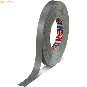 10 x Tesa Gewebeband 4651 15mm x 50m grau von Tesa